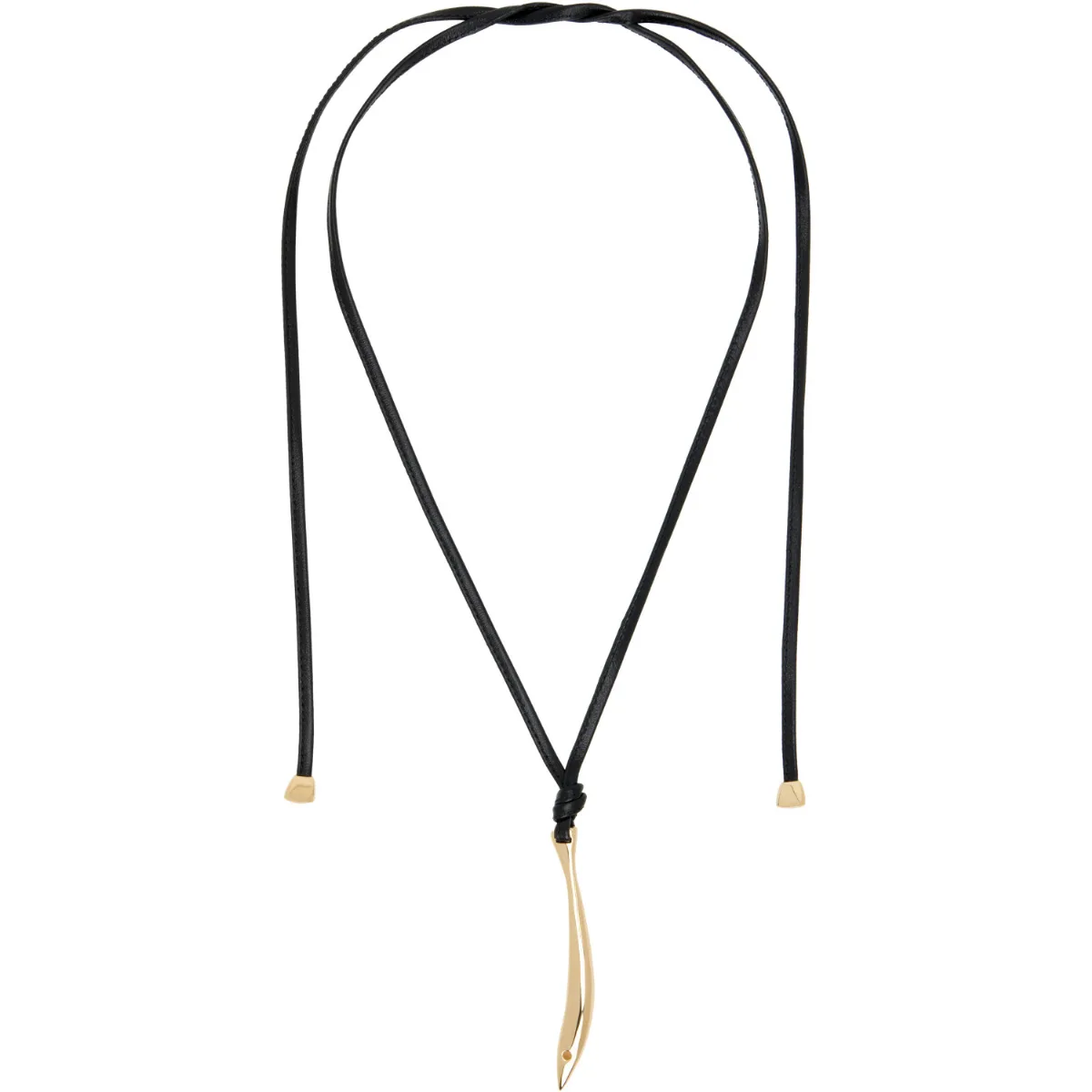 Sardine Leather Necklace by Bottega Veneta