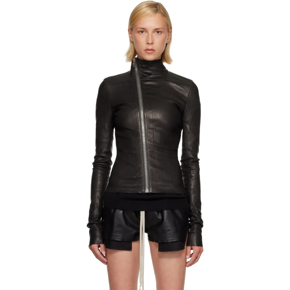 Tower Gary Leather Jacket by Rick Owens
