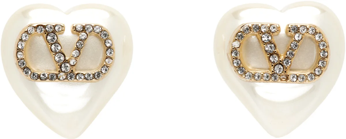 VLogo Signature Faux-Pearl Earrings
