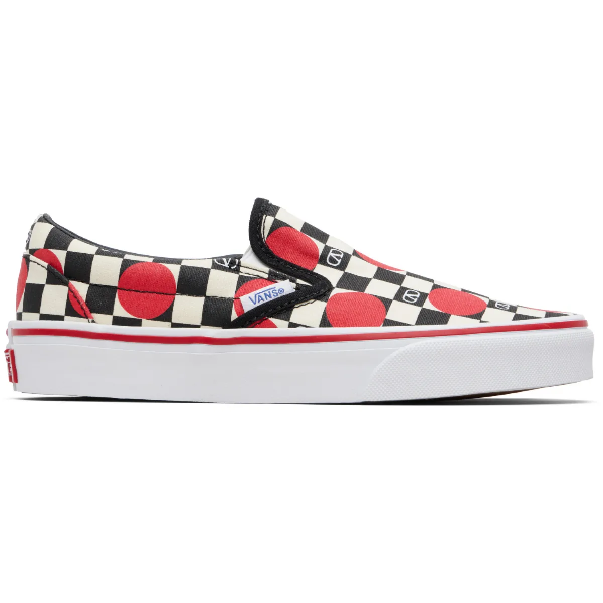 Vans Edition VLogo Checkerboard Print Slip-On Sneakers by Valentino Garavani