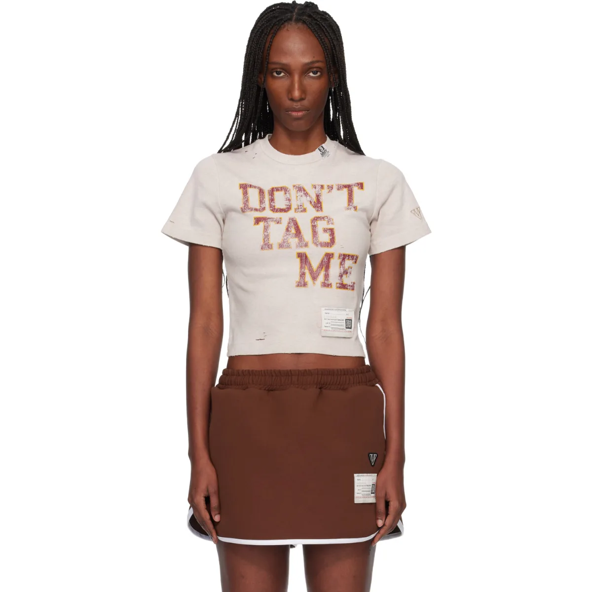 Sun Faded Collage Print T-Shirt by Maison MIHARA YASUHIRO