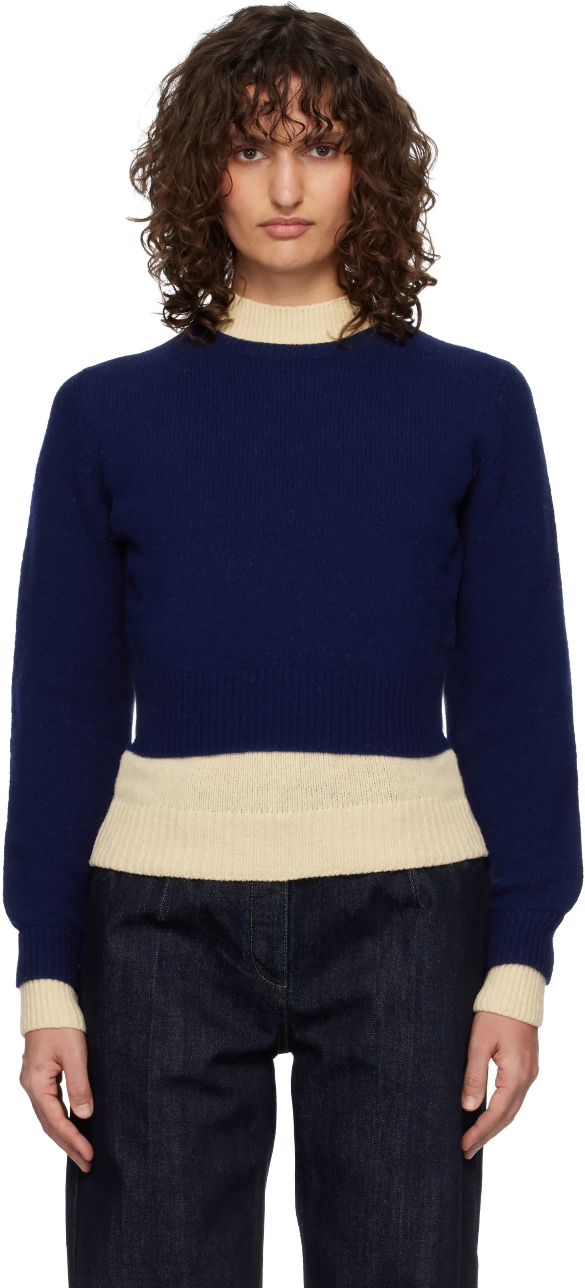 Wool Mock-Neck Sweater