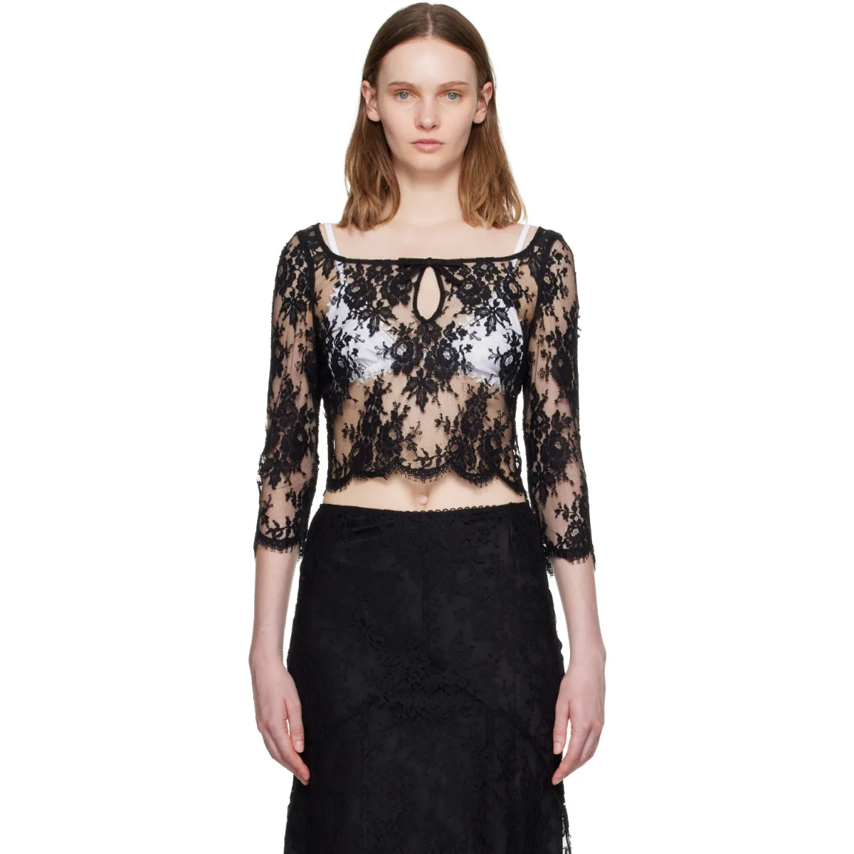Cut-Out Neckline Top by SHUSHU/TONG