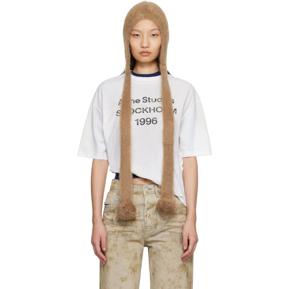 Mohair Earflap Hood by Acne Studios