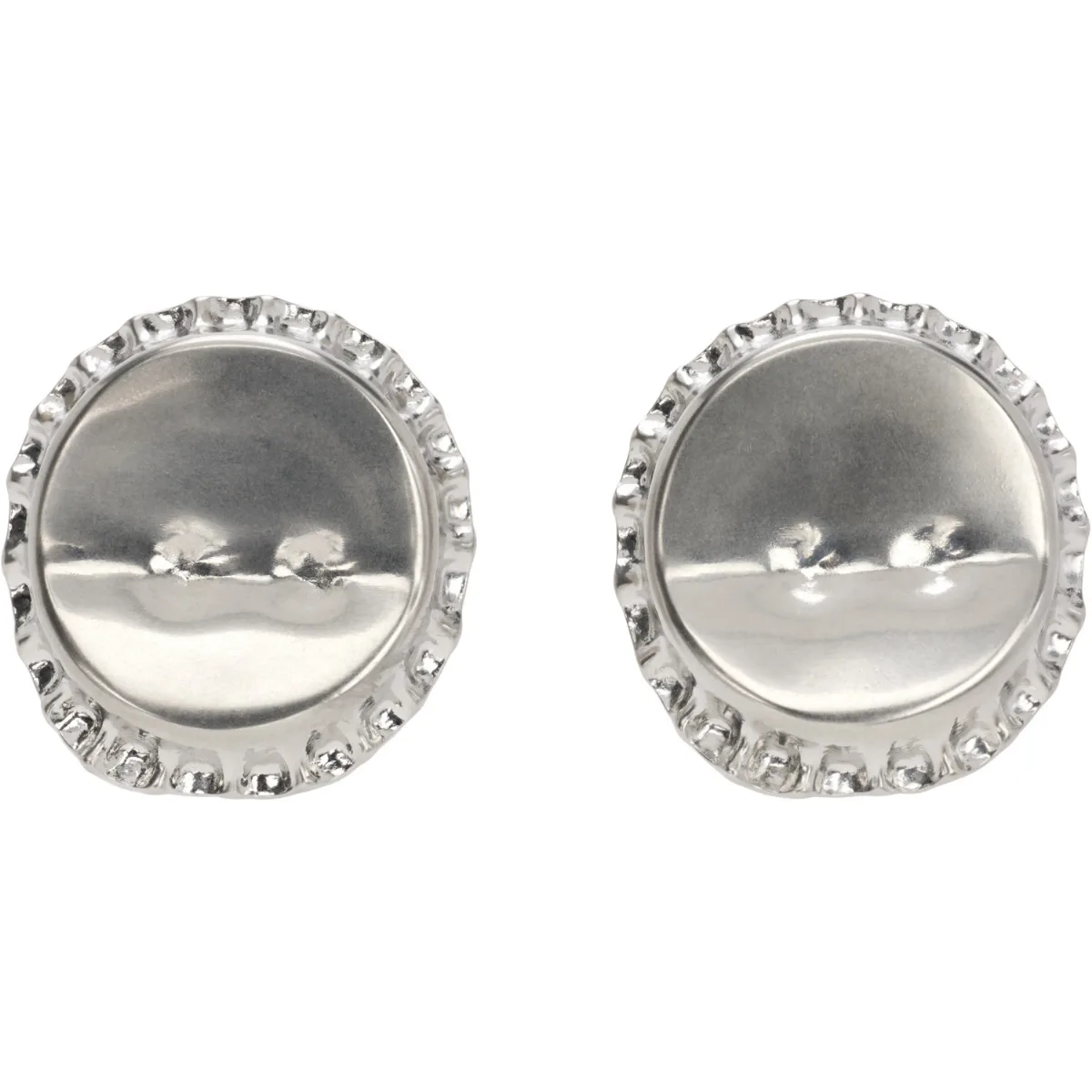 Bottle Cap Earrings by MM6 Maison Margiela