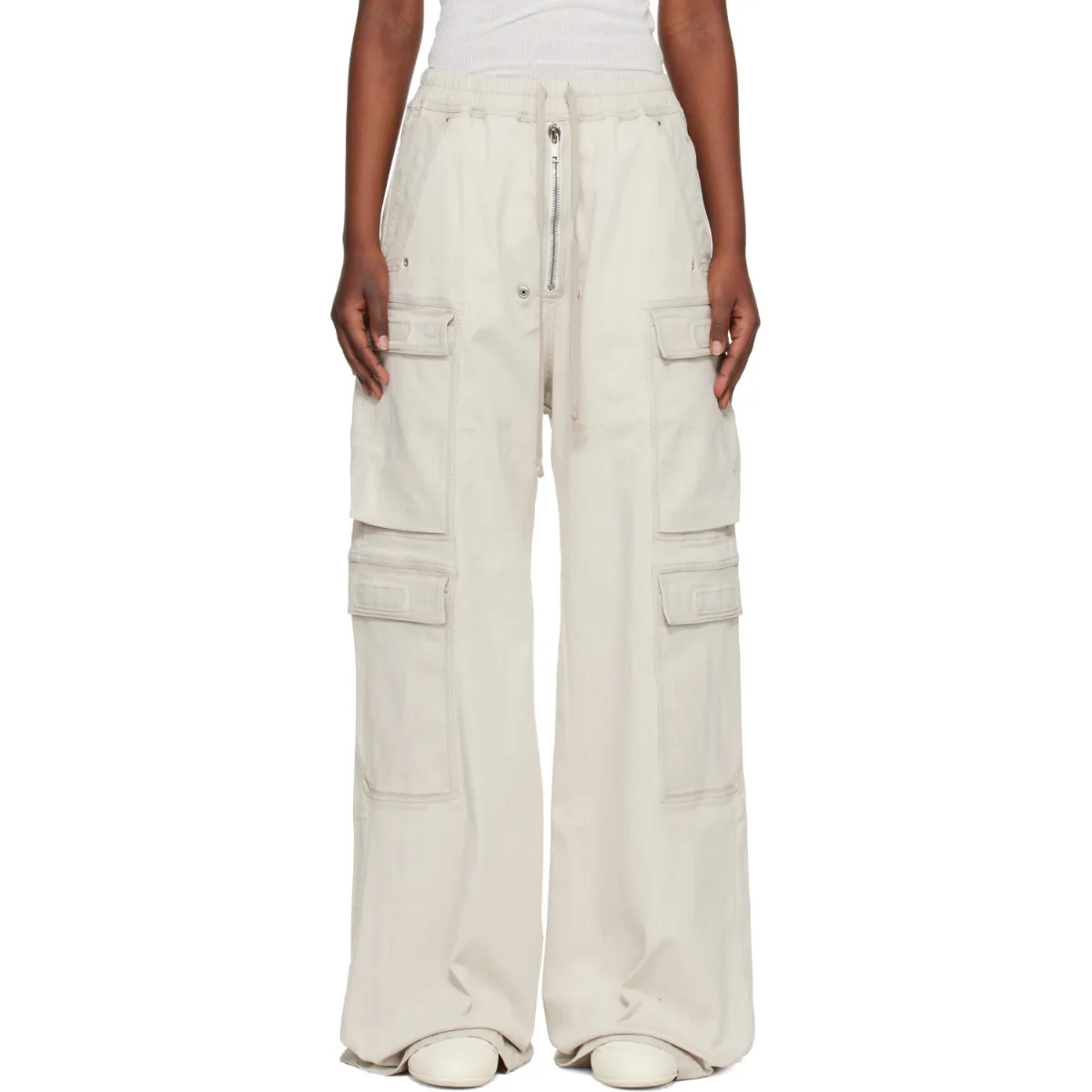 Temple Double Jumbo Belas Denim Cargo Pants by Rick Owens DRKSHDW