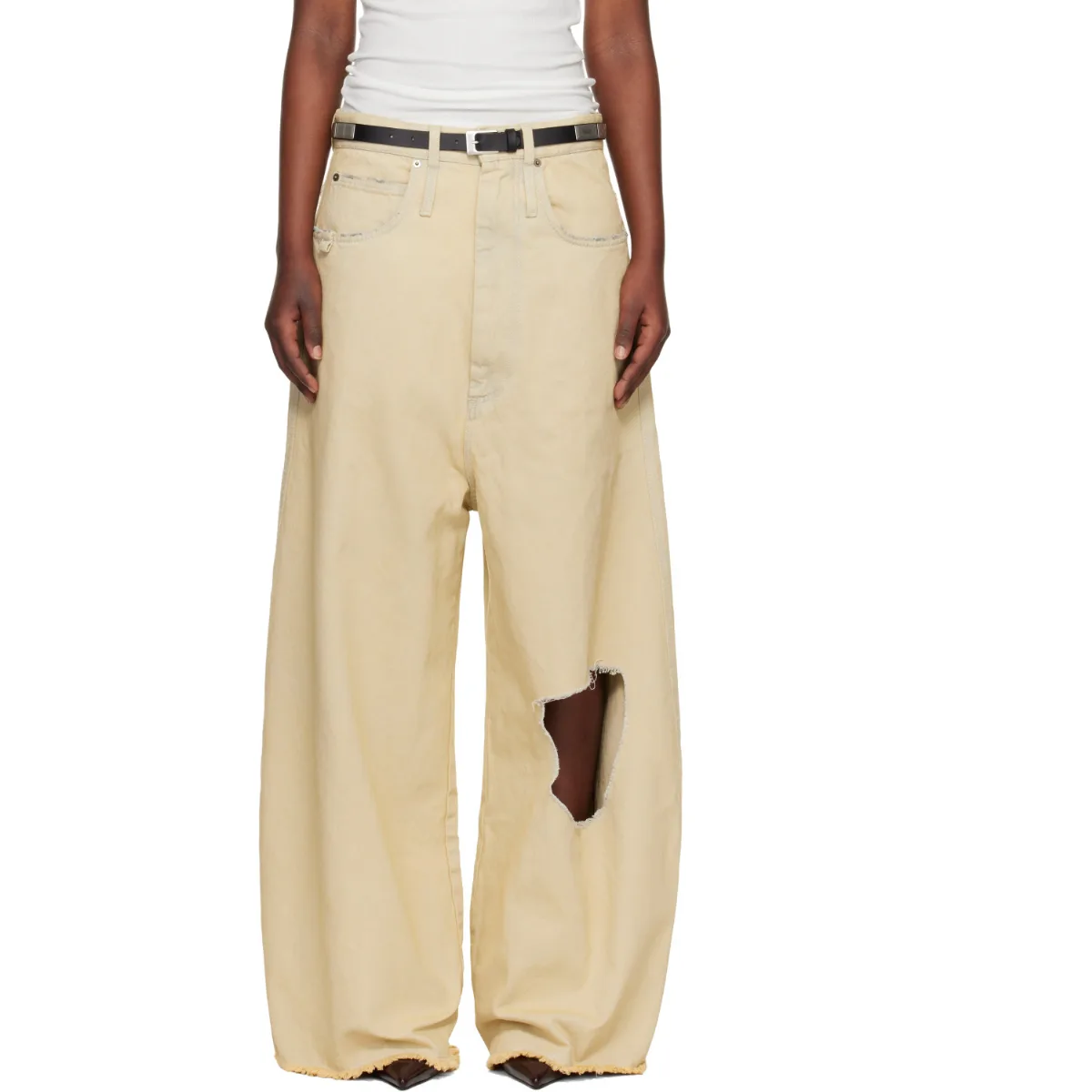 Dumpster Denim Jeans by LU'U DAN