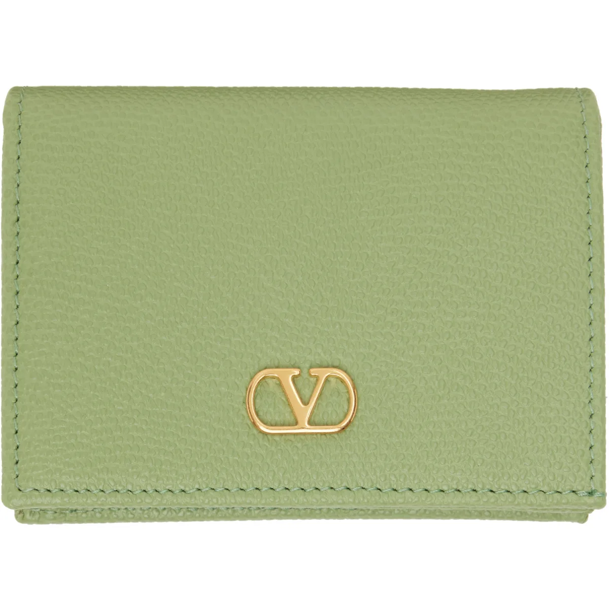 VLogo Signature Grainy Calfskin Wallet