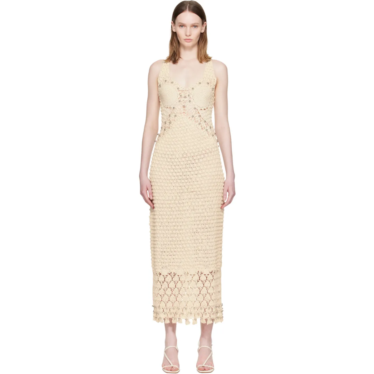 Handmade Crochet Midi Dress by Rabanne
