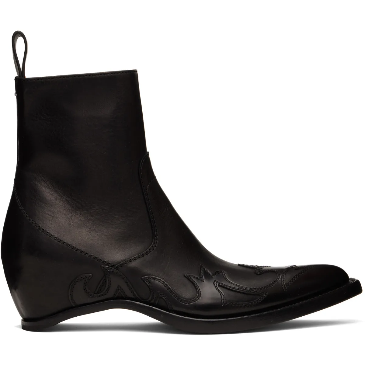 Heel-Less Western Flame Boots by Maison Margiela