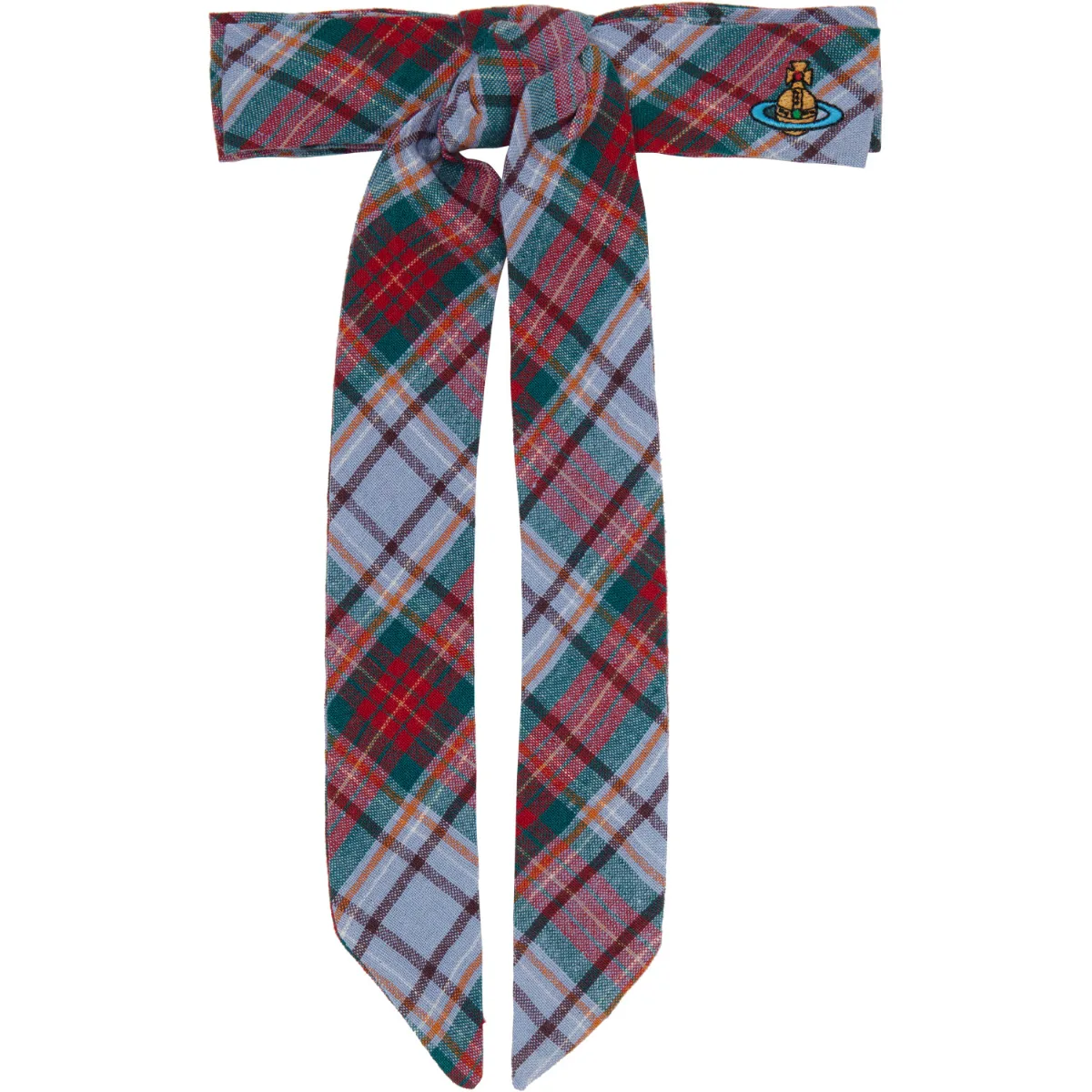 Red & Purple Tartan Hair Clip by Vivienne Westwood