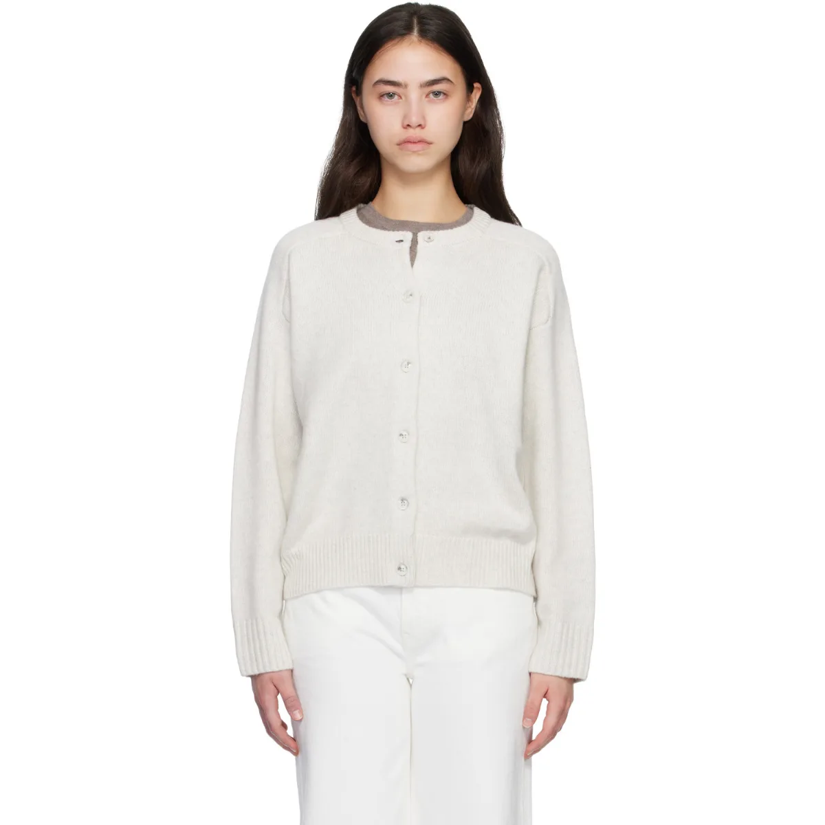 AIDAR LDS Wool Cashmere Cardigan by Loulou de Saison