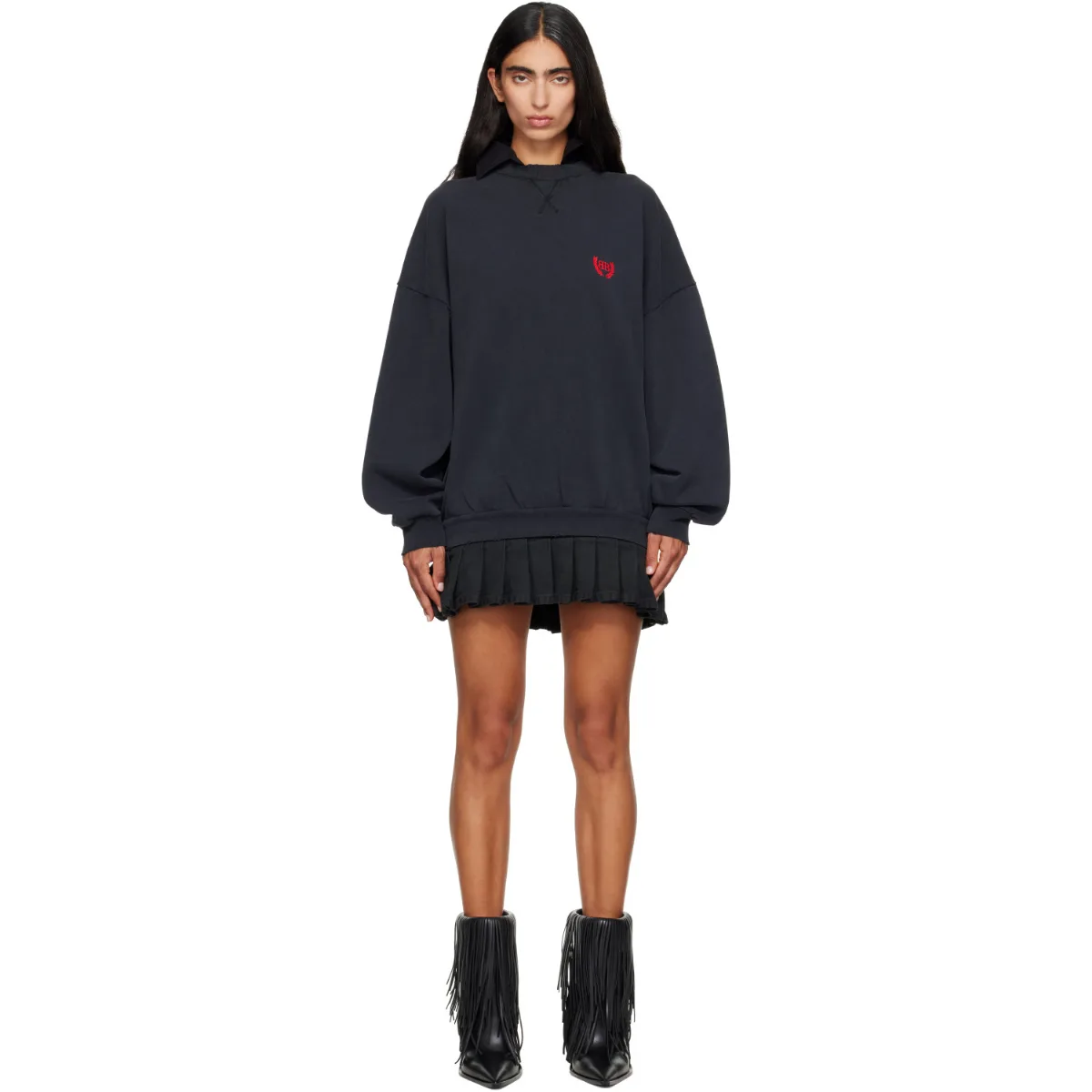 Hybrid Laurel Dry Molleton Minidress by Balenciaga
