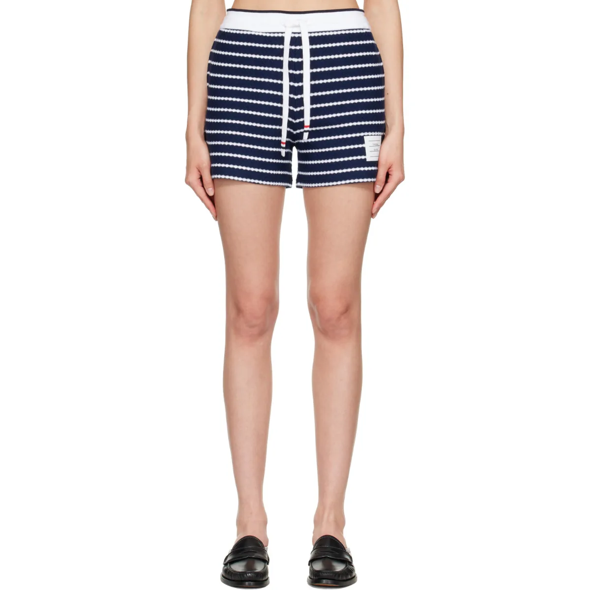 Striped Honeycomb Shorts by Thom Browne