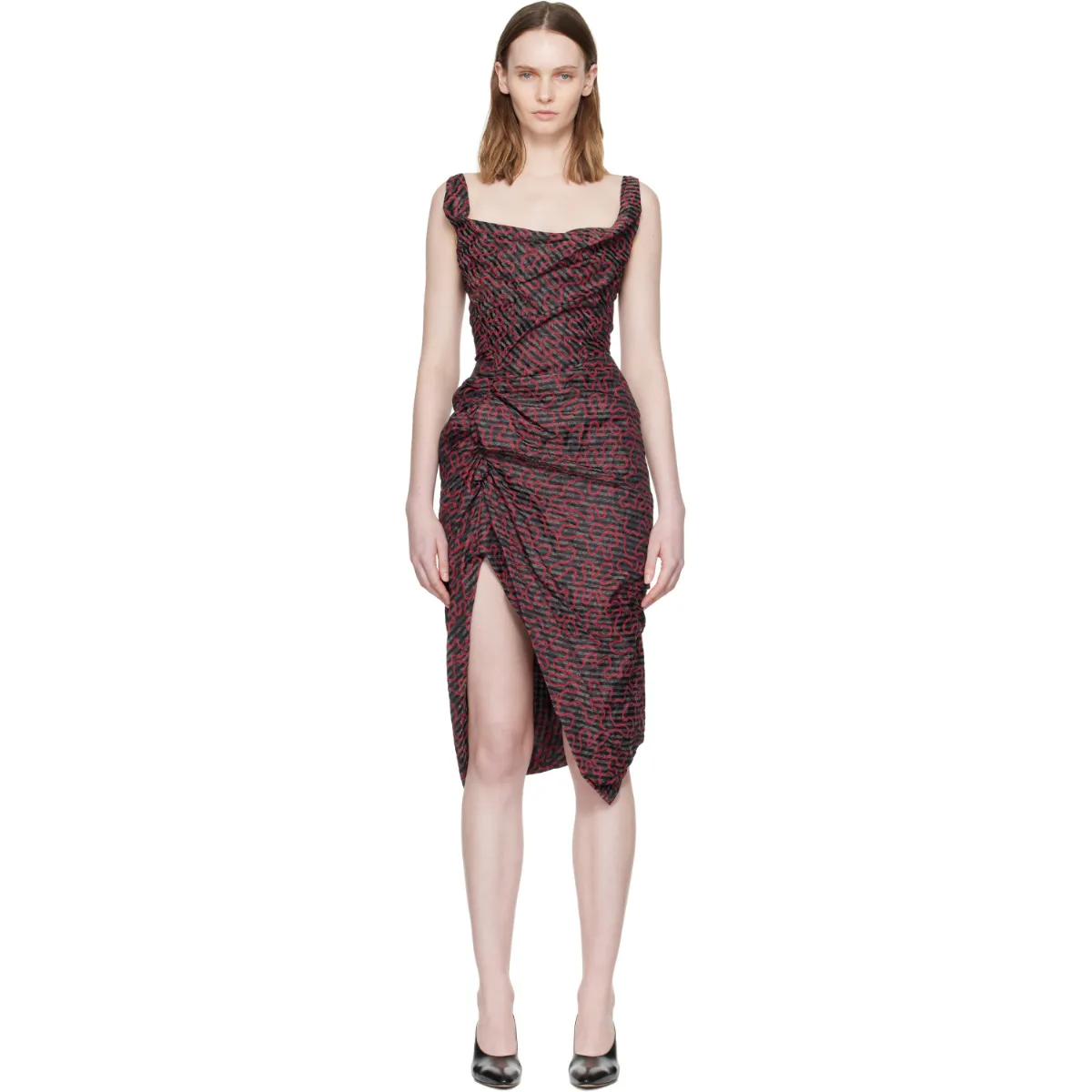 Sleeveless Side Panther Midi Dress by Vivienne Westwood