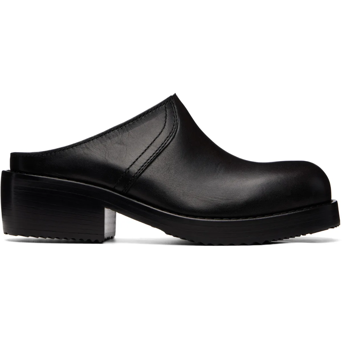 Leather Workwear Mule Loafers by Dries Van Noten