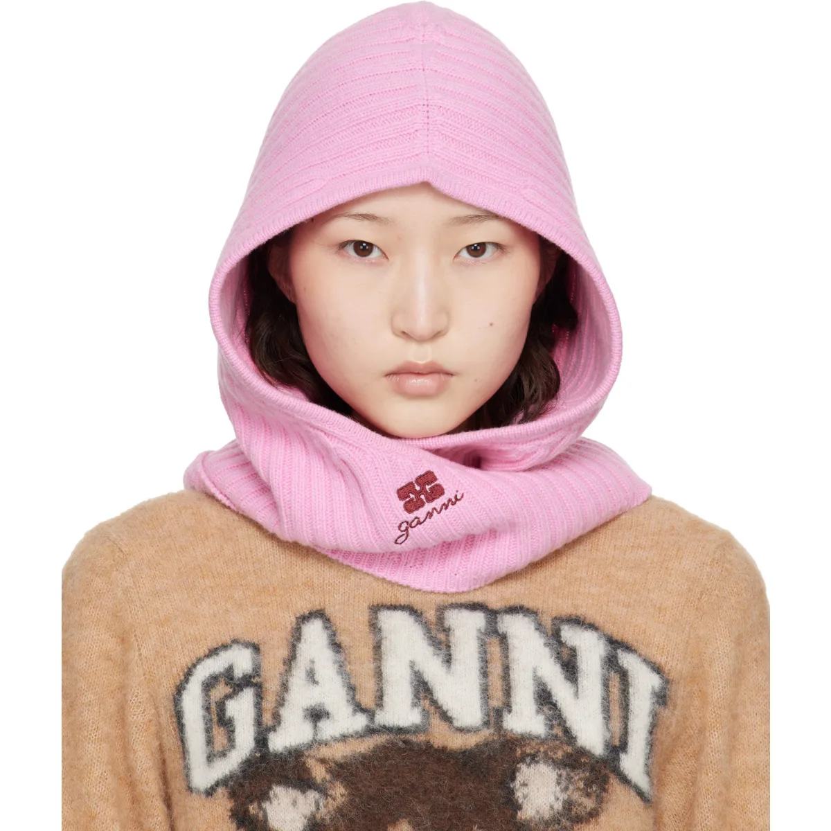 Wool Mix Balaclava by GANNI