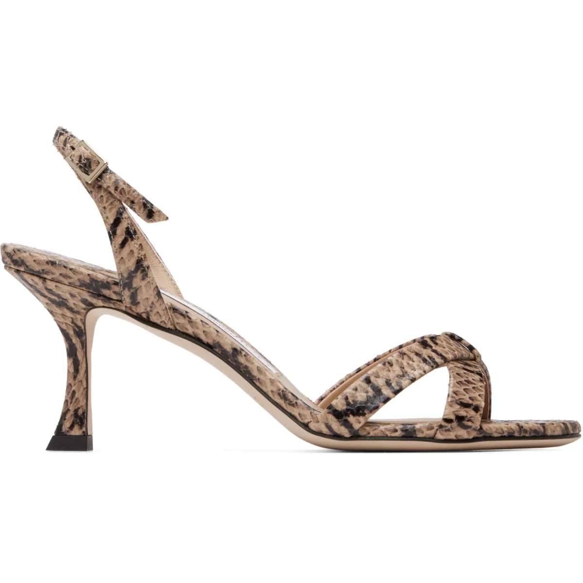 Elsy 70 Kigali Snake Printed Heeled Sandals by Jimmy Choo