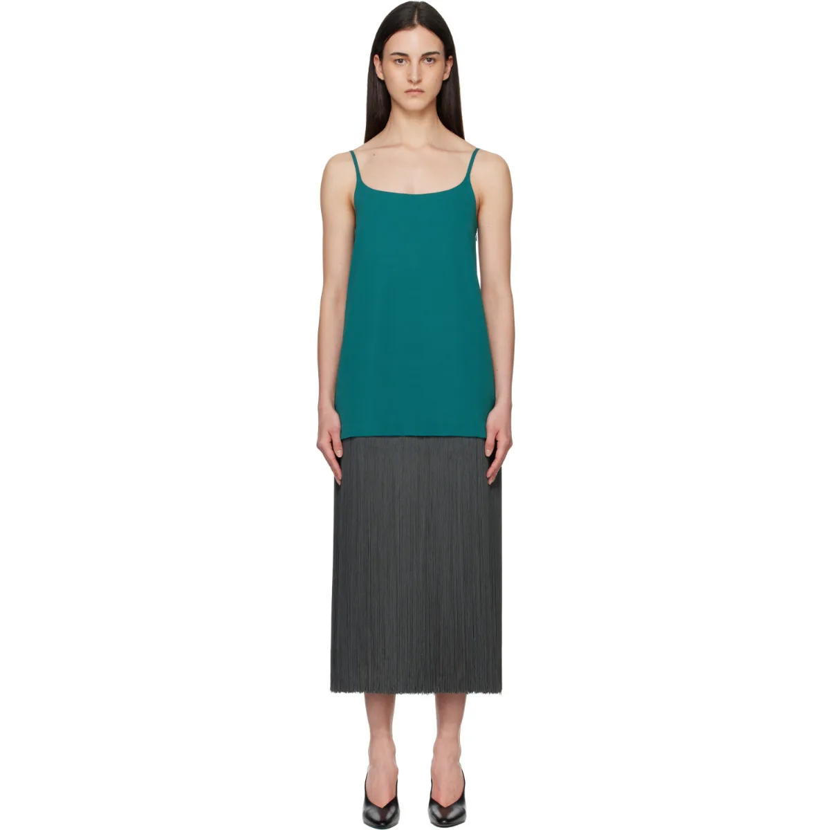 Fringed Slip Minidress