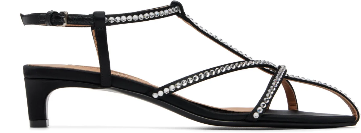 Cage Low-Heel Sandals