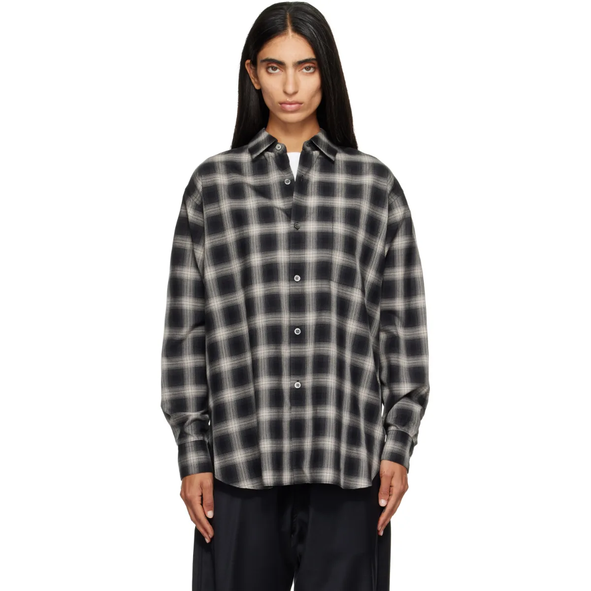 Cotton Oversized LS Shirt by ssstein