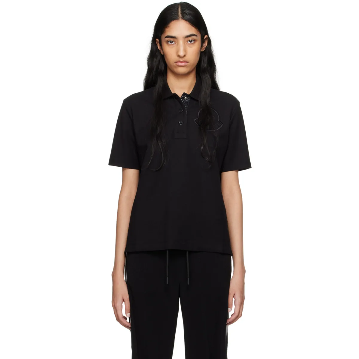 Embroidered-Logo Polo by Moncler