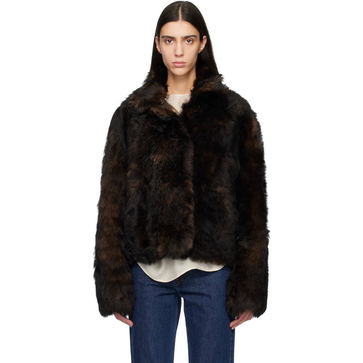 Silky Shearling Jacket by TOTEME