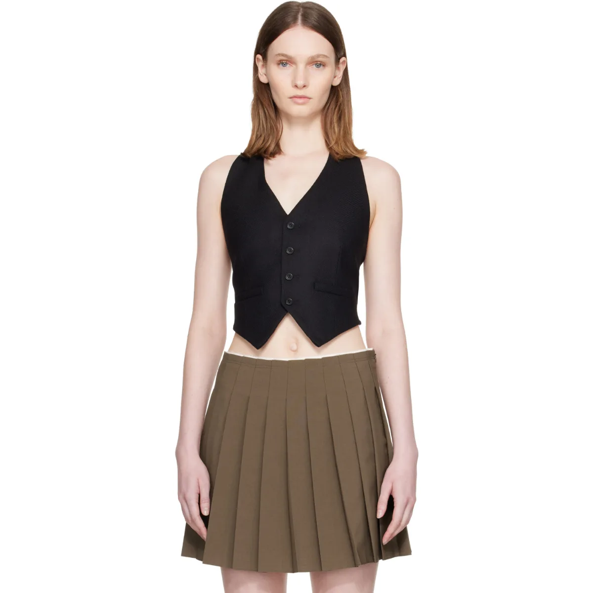 Flannel Vest by MM6 Maison Margiela