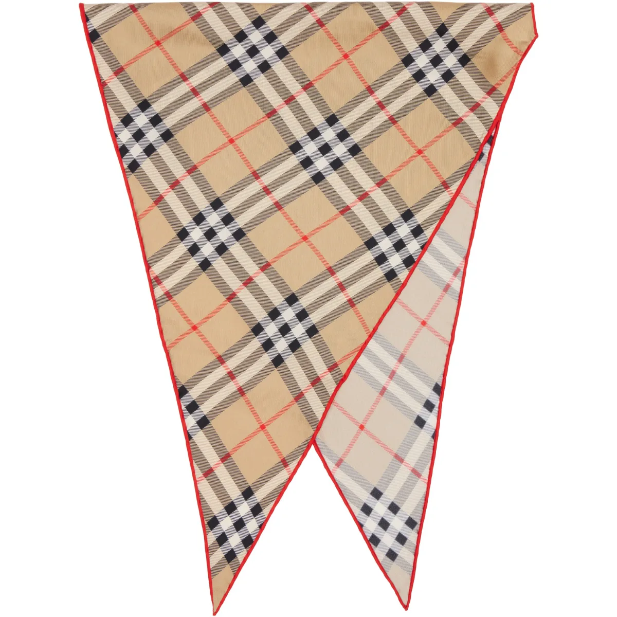 Check Silk Scarf by Burberry
