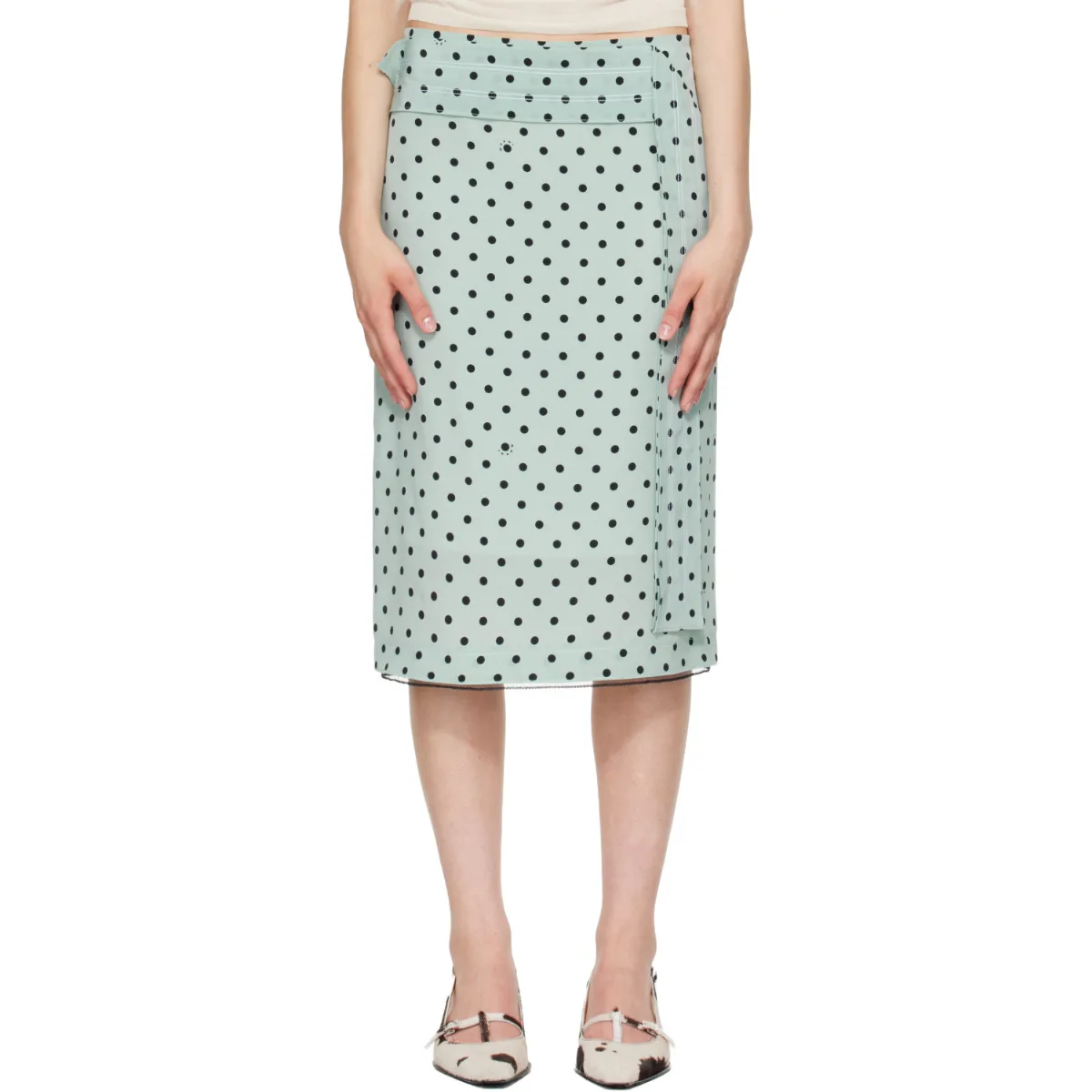 Polka Dots Midi Skirt by Marni
