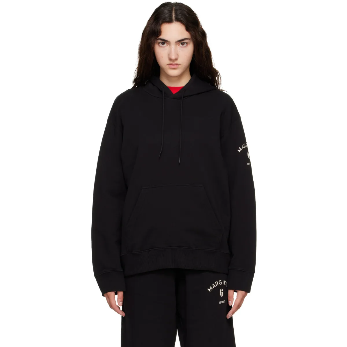 Mannequin-Print Hoodie by MM6 Maison Margiela
