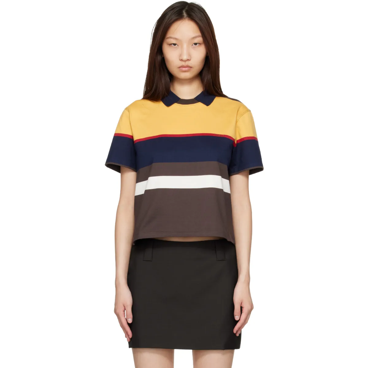 Striped Cotton-Jersey Polo by Versace