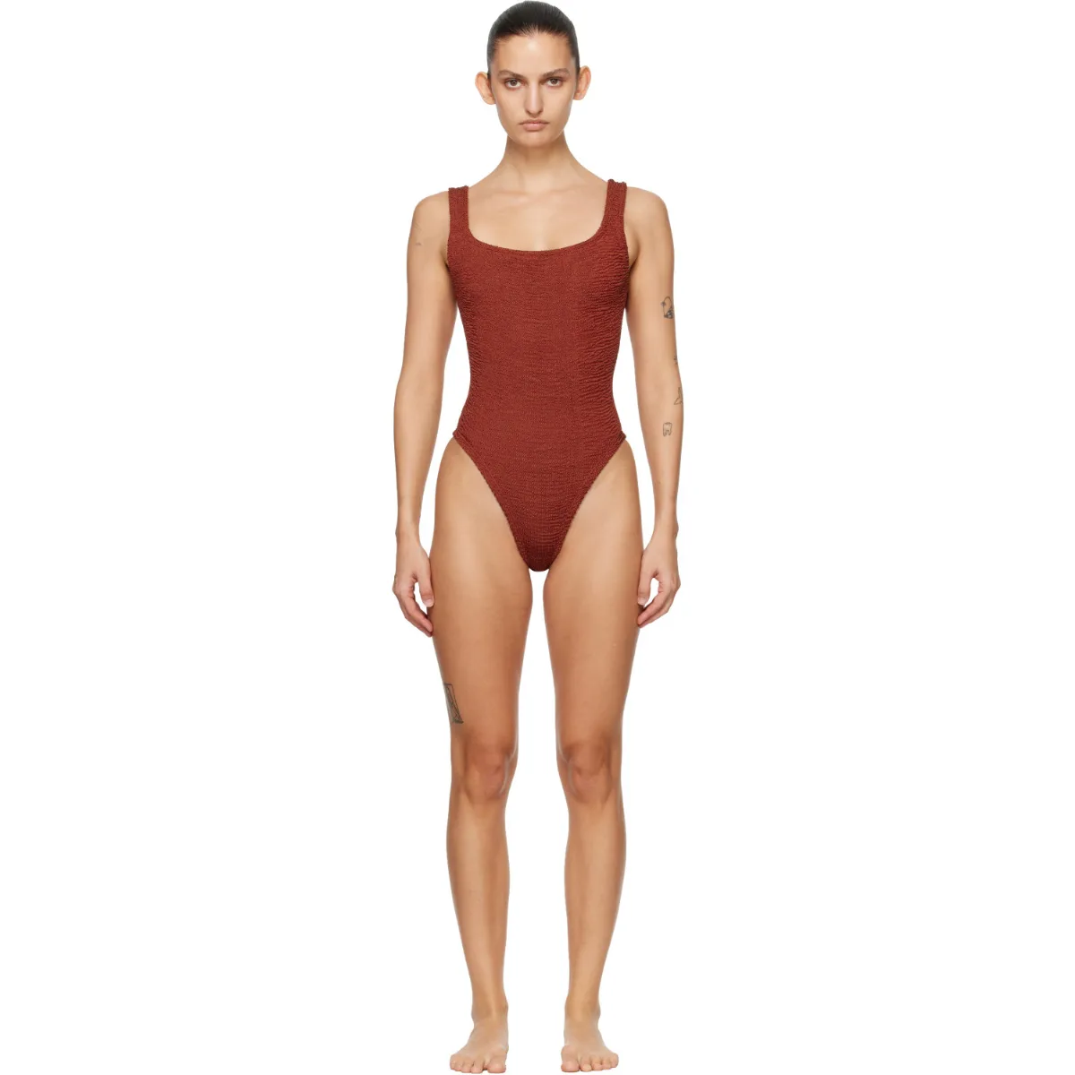Square Neck Swimsuit by Hunza G