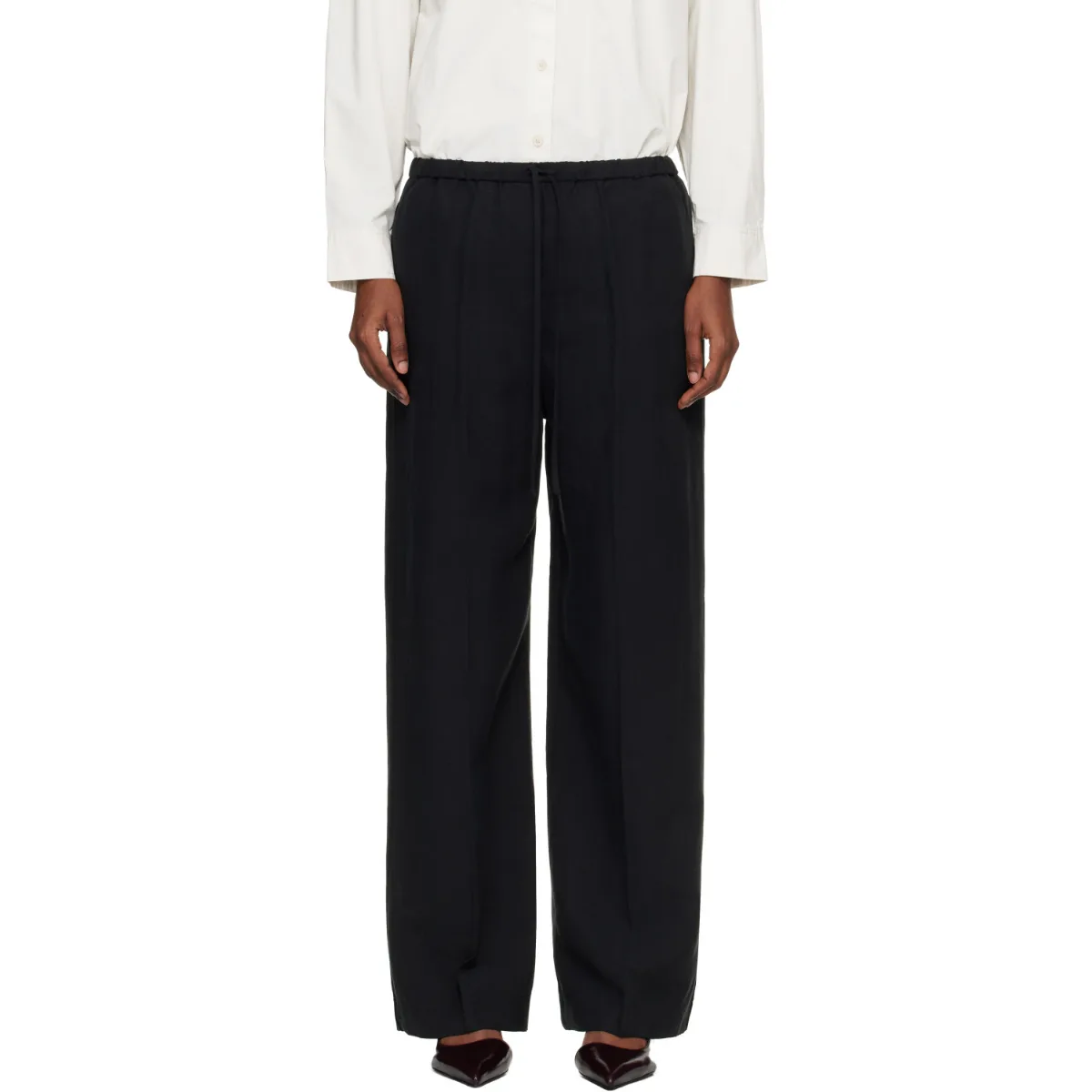Fluid Drawstring Trousers by TOTEME