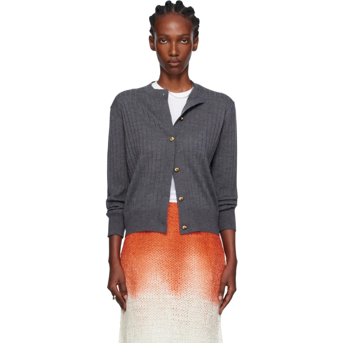 Wool Rib Cardigan by Bottega Veneta
