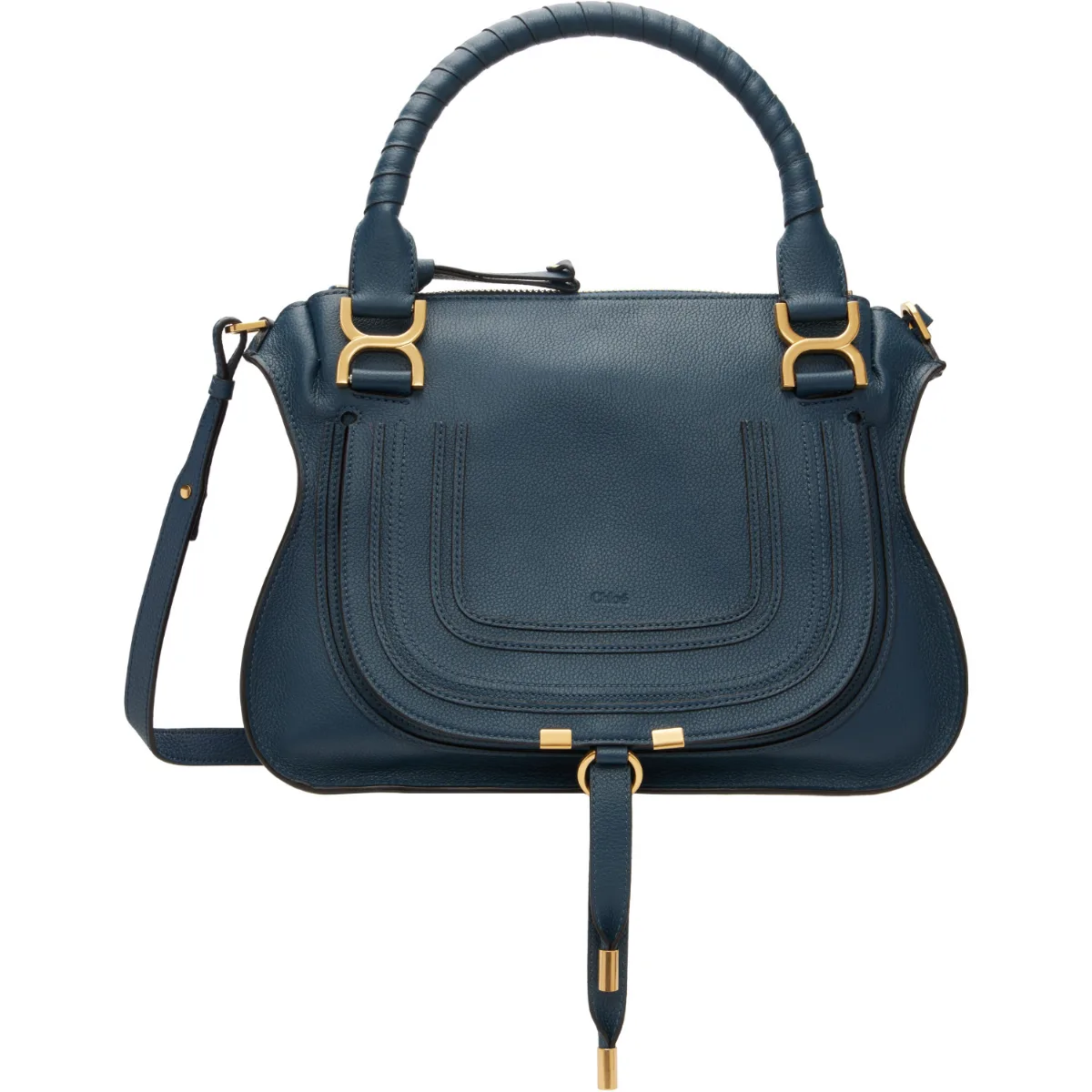 Grained Leather Marcie Bag