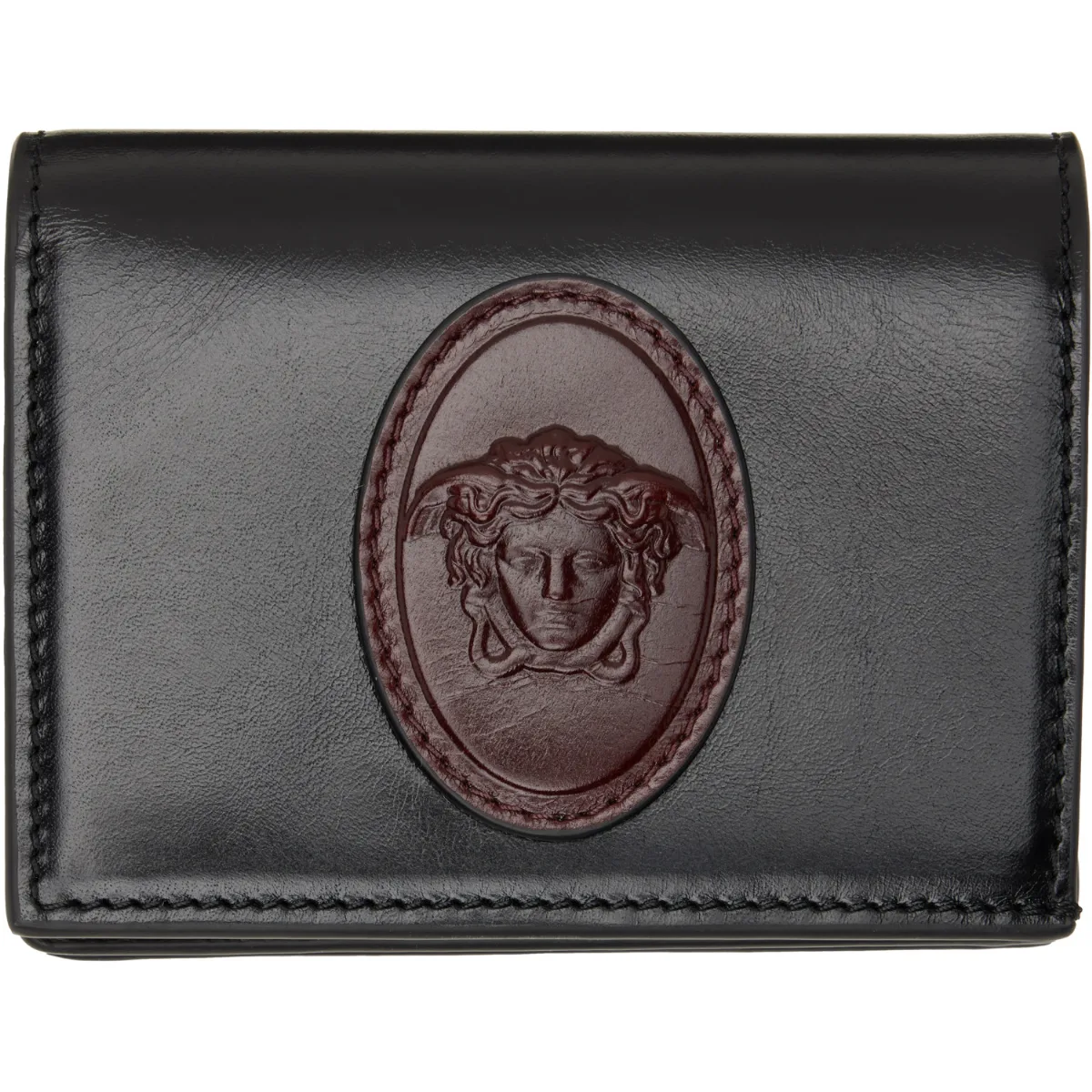Roomy Leather Wallet by Versace