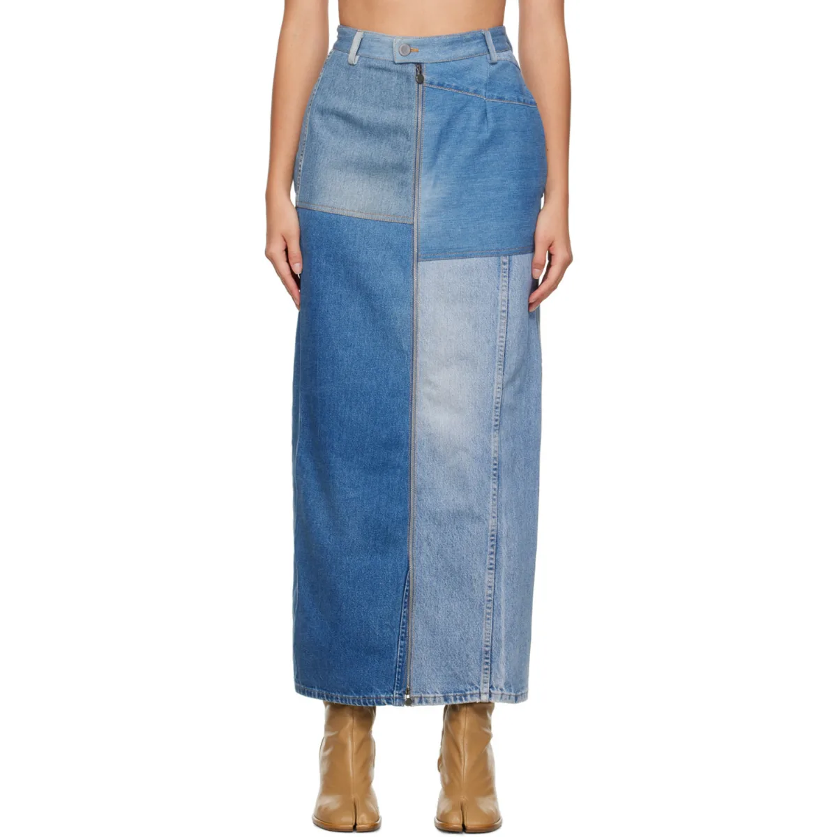 Patta Denim Maxi Skirt by Niccolo Pasqualetti