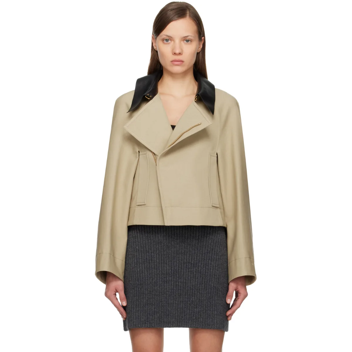 Cropped Peacoat by Givenchy