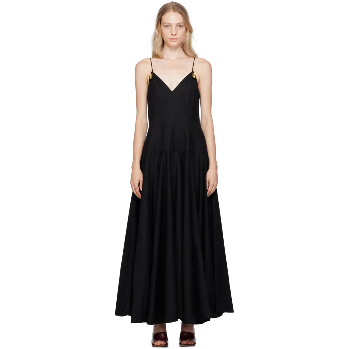 Metal Drops Maxi Dress by Bottega Veneta
