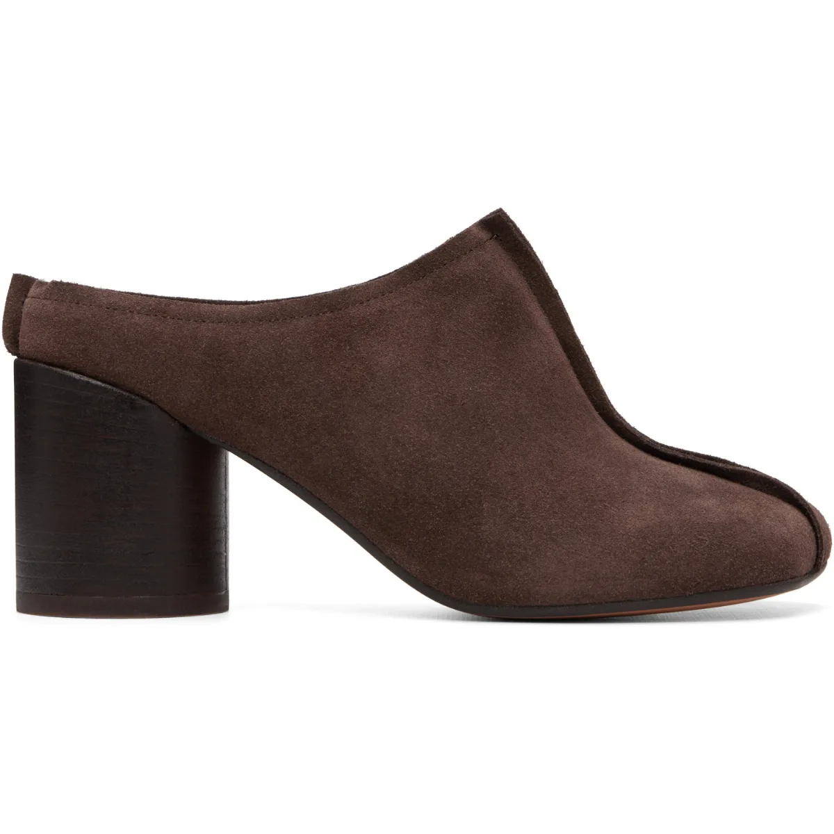 Suede Anatomic Stitch Toe Mule Heels by MM6 Maison Margiela