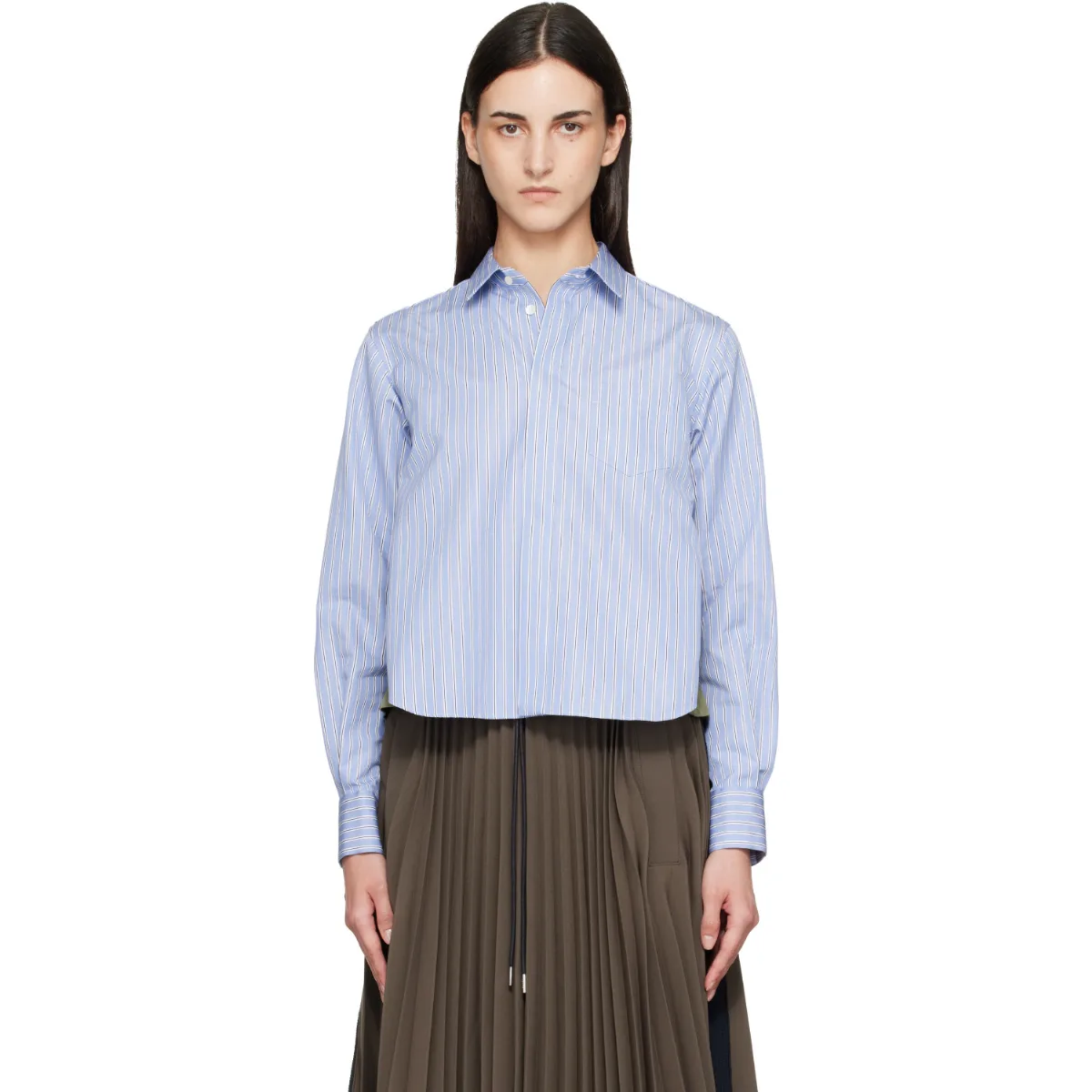 Cotton Poplin x Nylon Twill Shirt