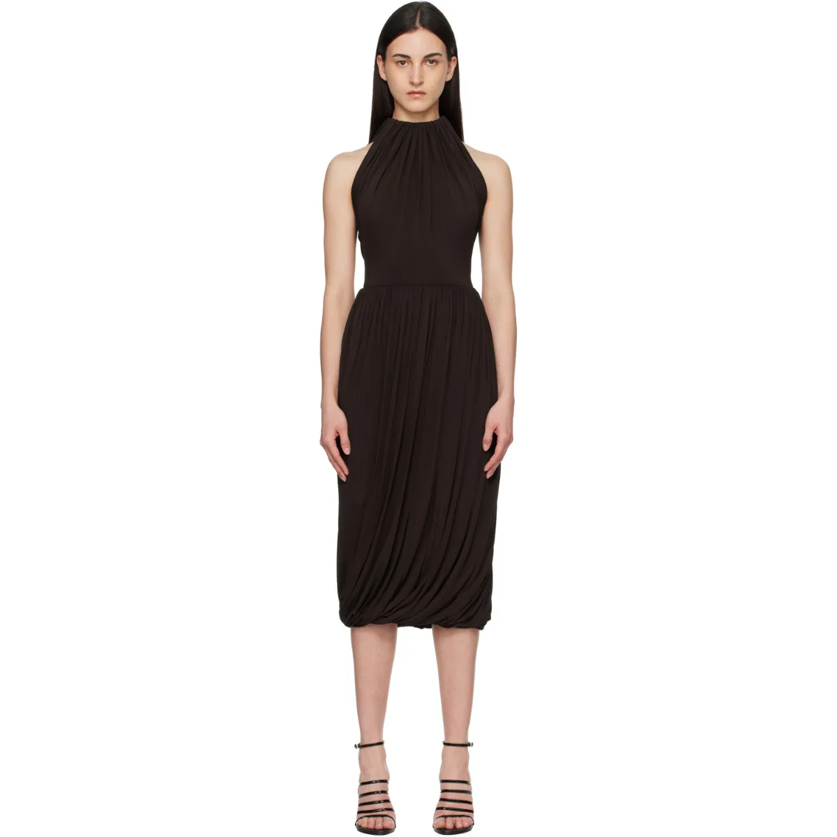 Twisted Soft Jersey Midi Dress