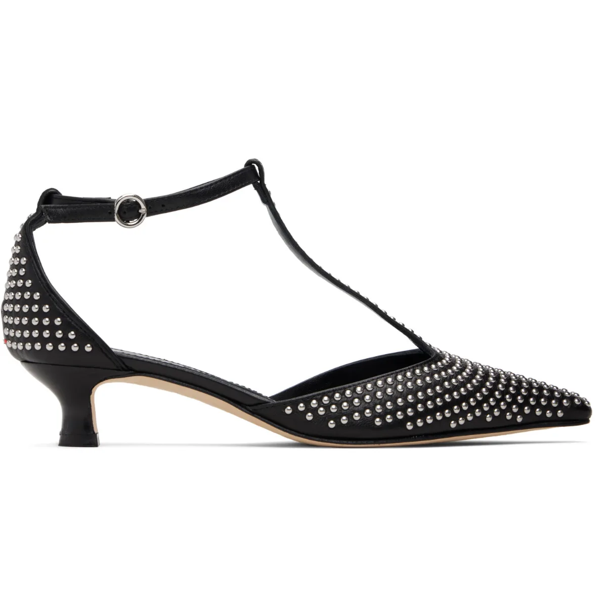 Liz Mini Stud Leather Heels by Aeyde