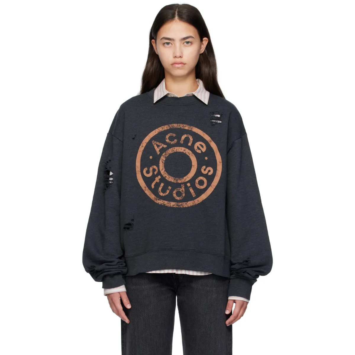 Printed Logo Sweatshirt by Acne Studios