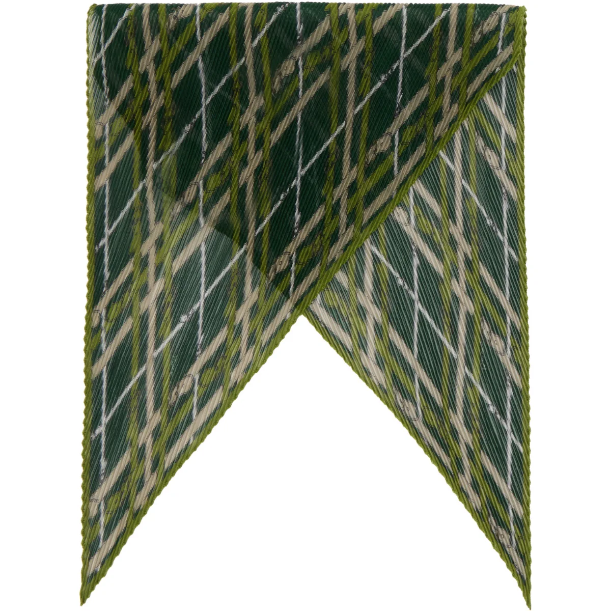 Belt Check Silk Chiffon Scarf by Burberry