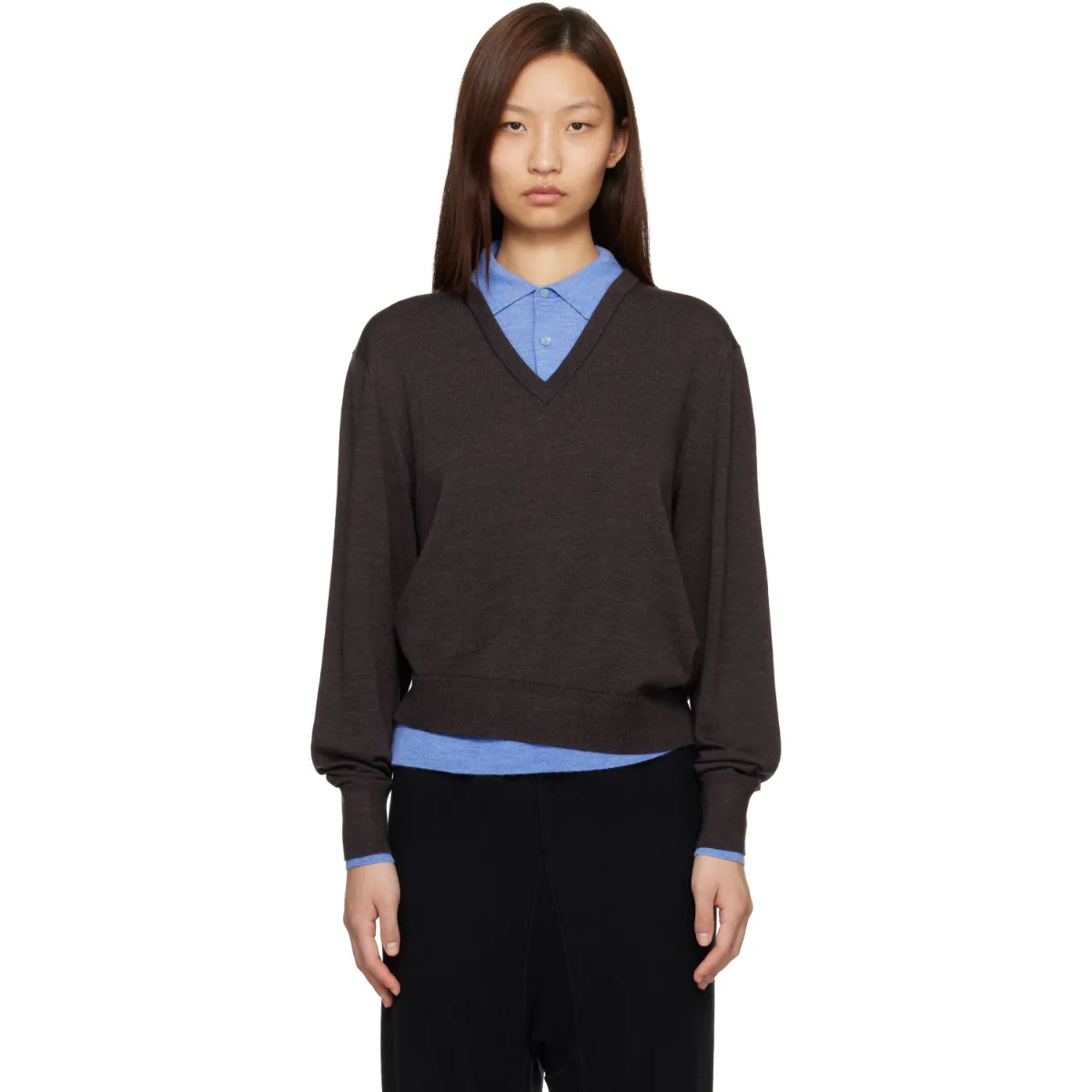 Layered Wool Knit Sweater by Acne Studios