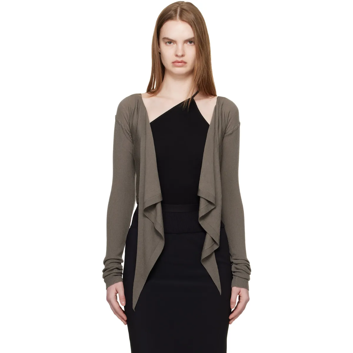Temple Crop Wrap Top by Rick Owens
