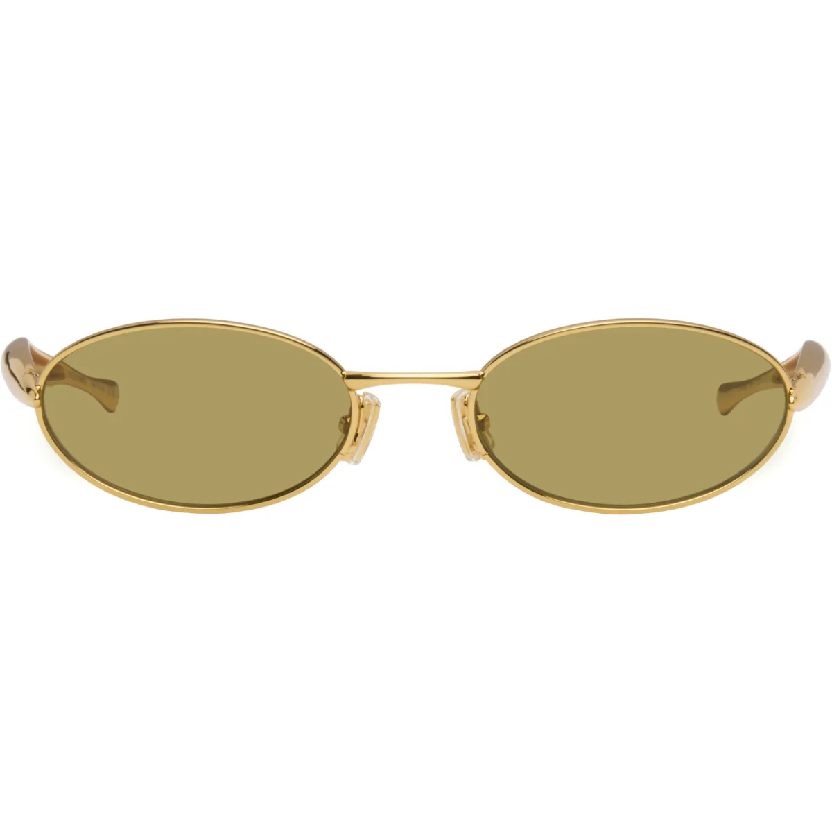 Sardine Oval Sunglasses by Bottega Veneta