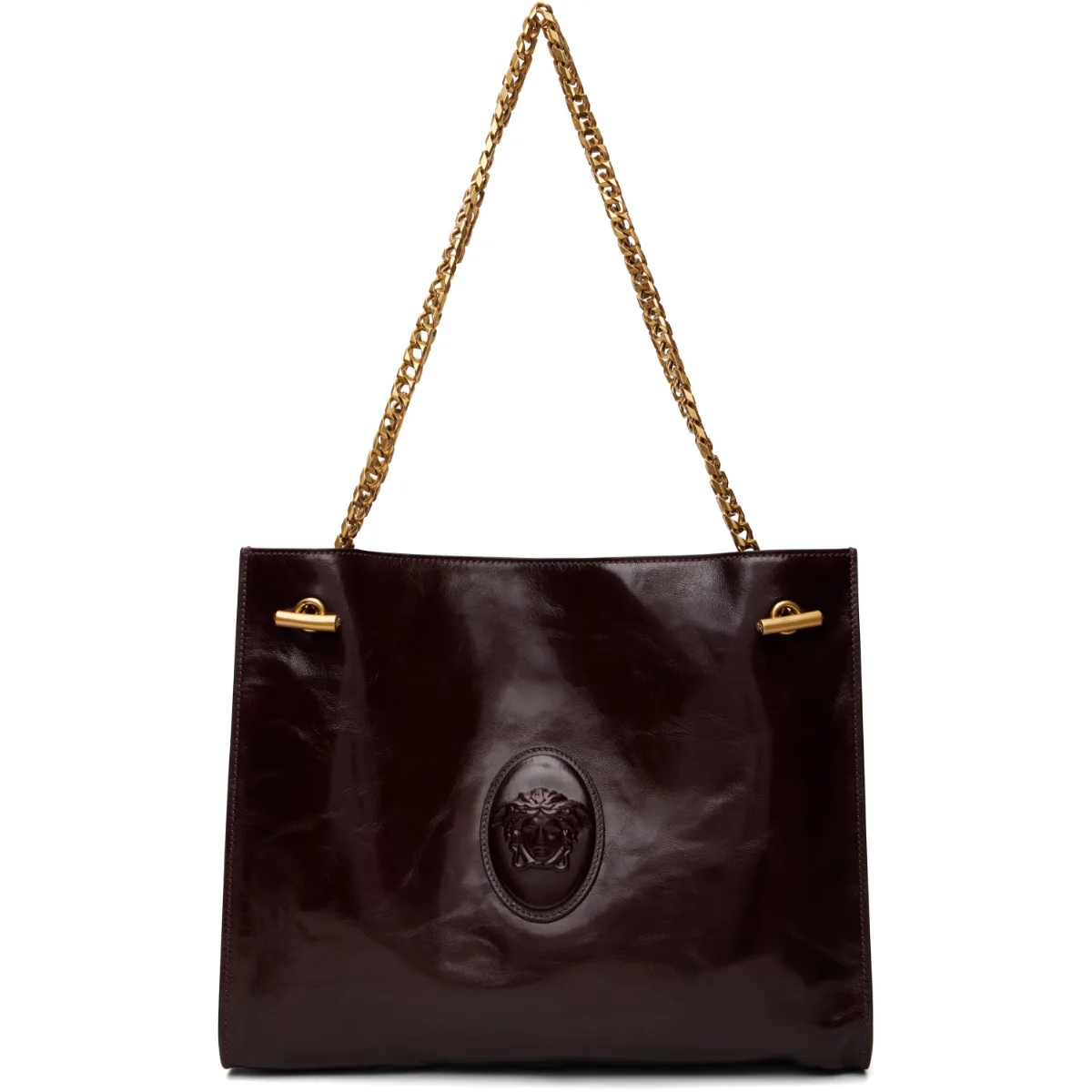 Medium Calf Leather Bag by Versace